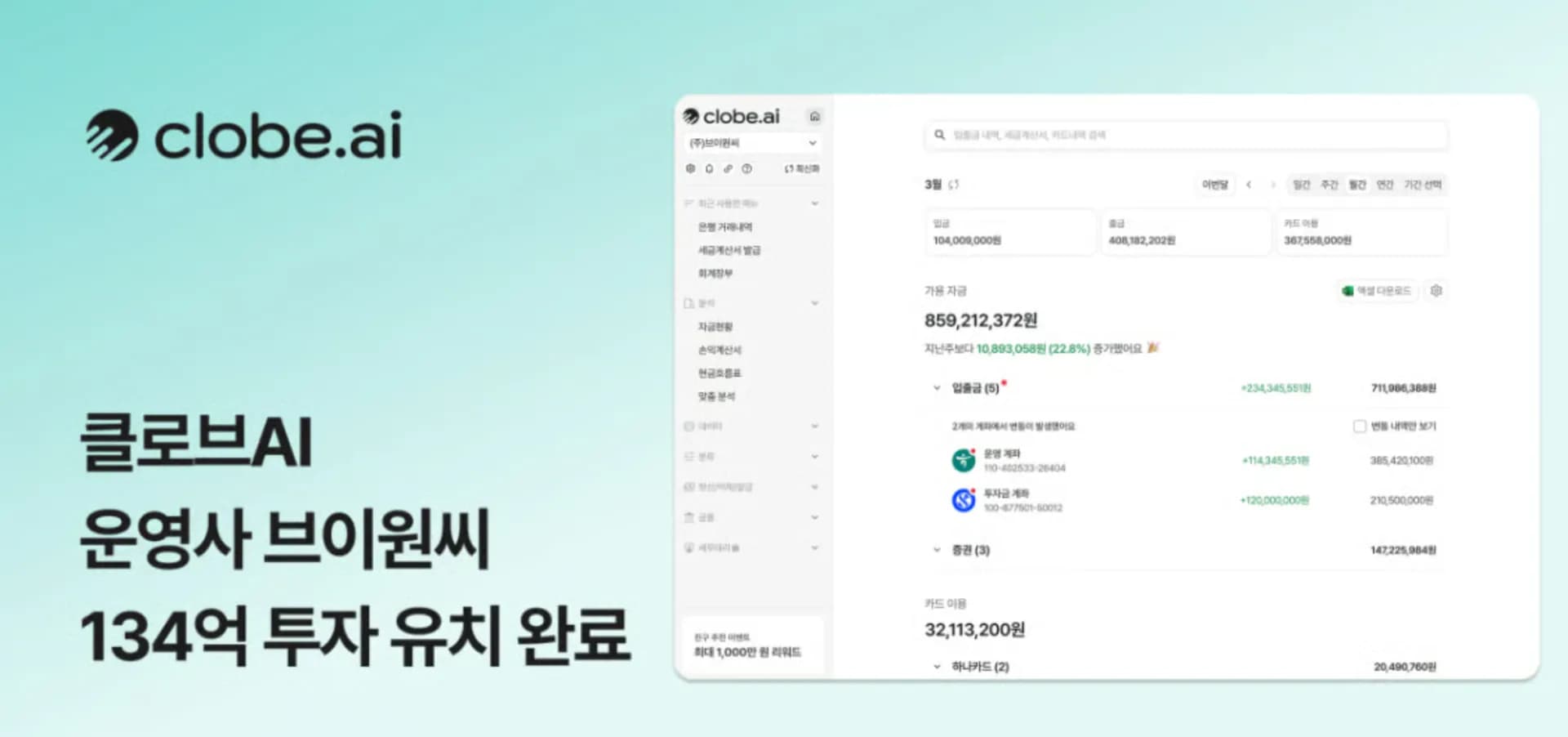 브이원씨 134억원 프리A 유치…법인 고객 1만곳 돌파