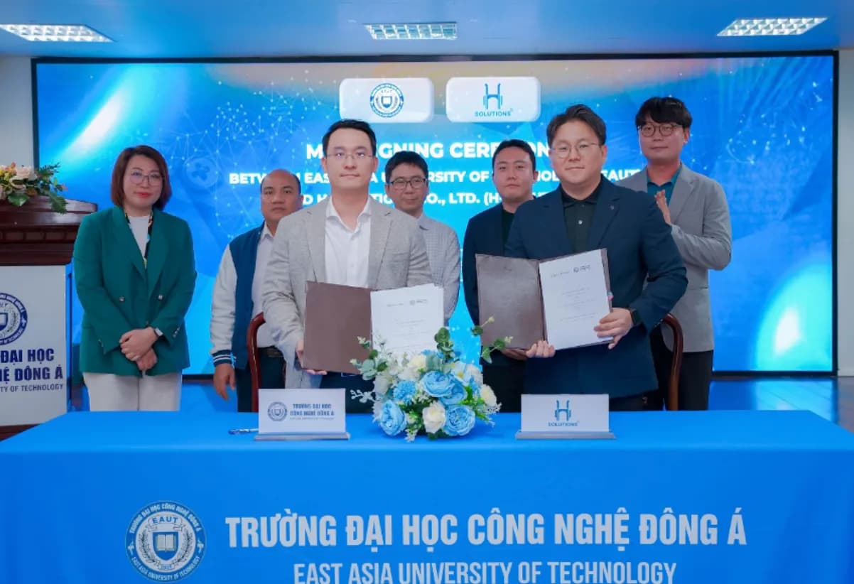 에이치솔루션즈, 베트남 POLYCO GROUP 산하 EAUT 대학과 MOU 체결…동남아 시장 진출 본격화