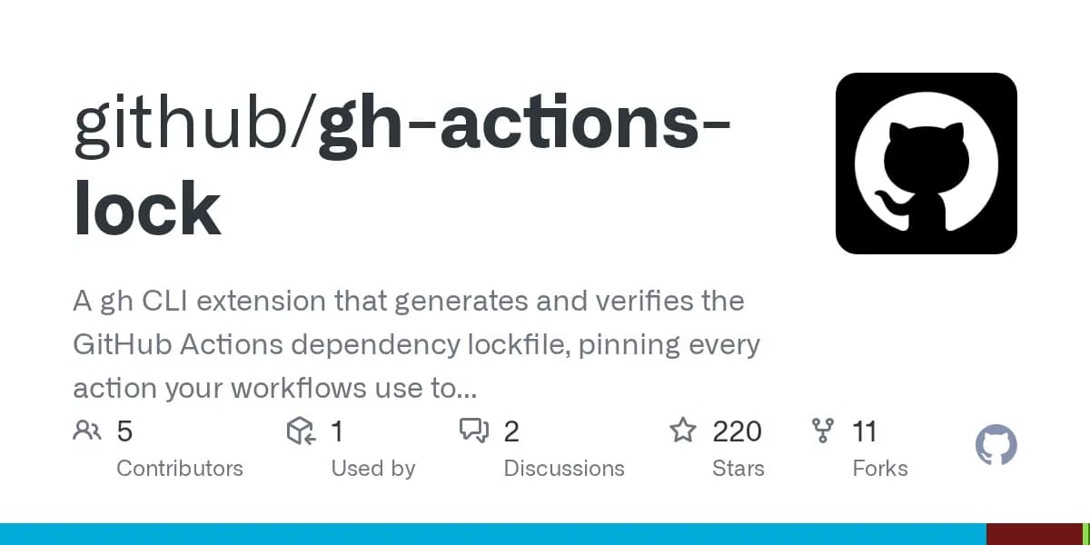깃허브, 액션 의존성 잠금파일 'actions.lock' 공개 프리뷰