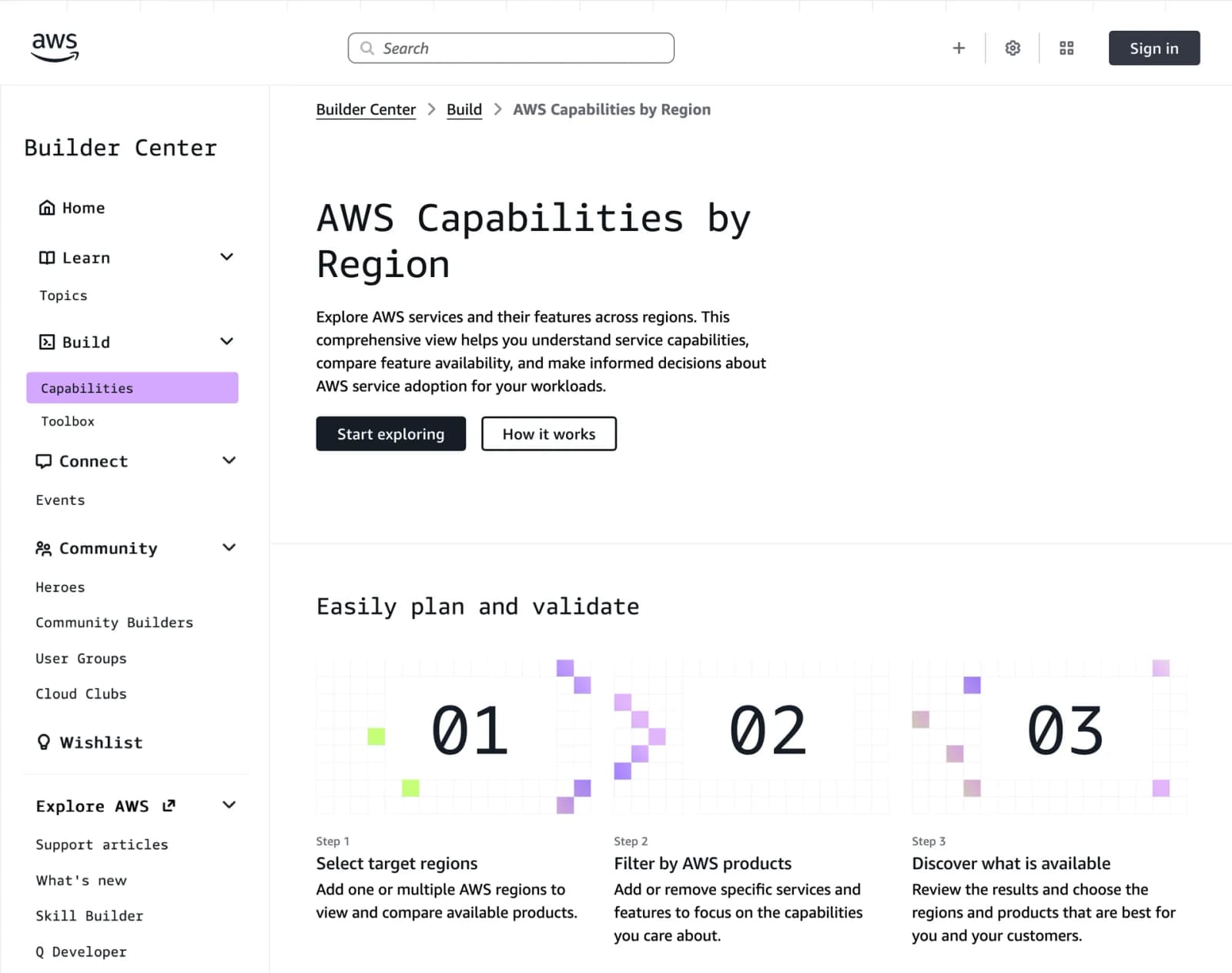 AWS, 리전별 서비스 가용 알림 및 고급 비교 필터 도입
