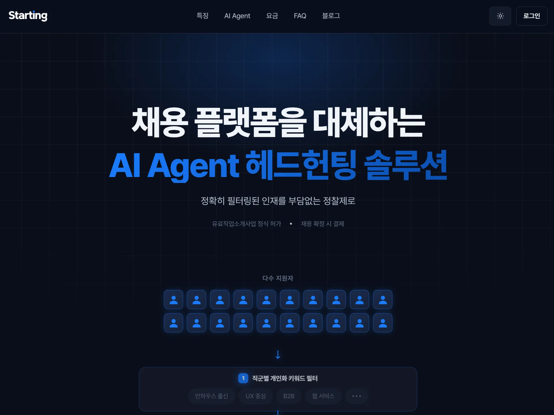 스타팅파트너스 헤드헌팅 자동화 AI 에이전트 탑재.png